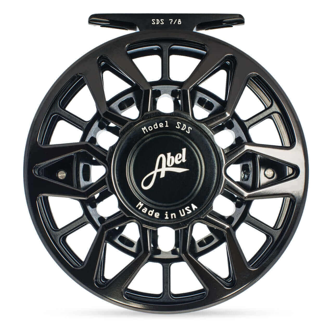 Abel SDS Reel Solid 9/10 Gloss Black, Underwood Slammin' with Black Ha –  Madison River Fishing Company