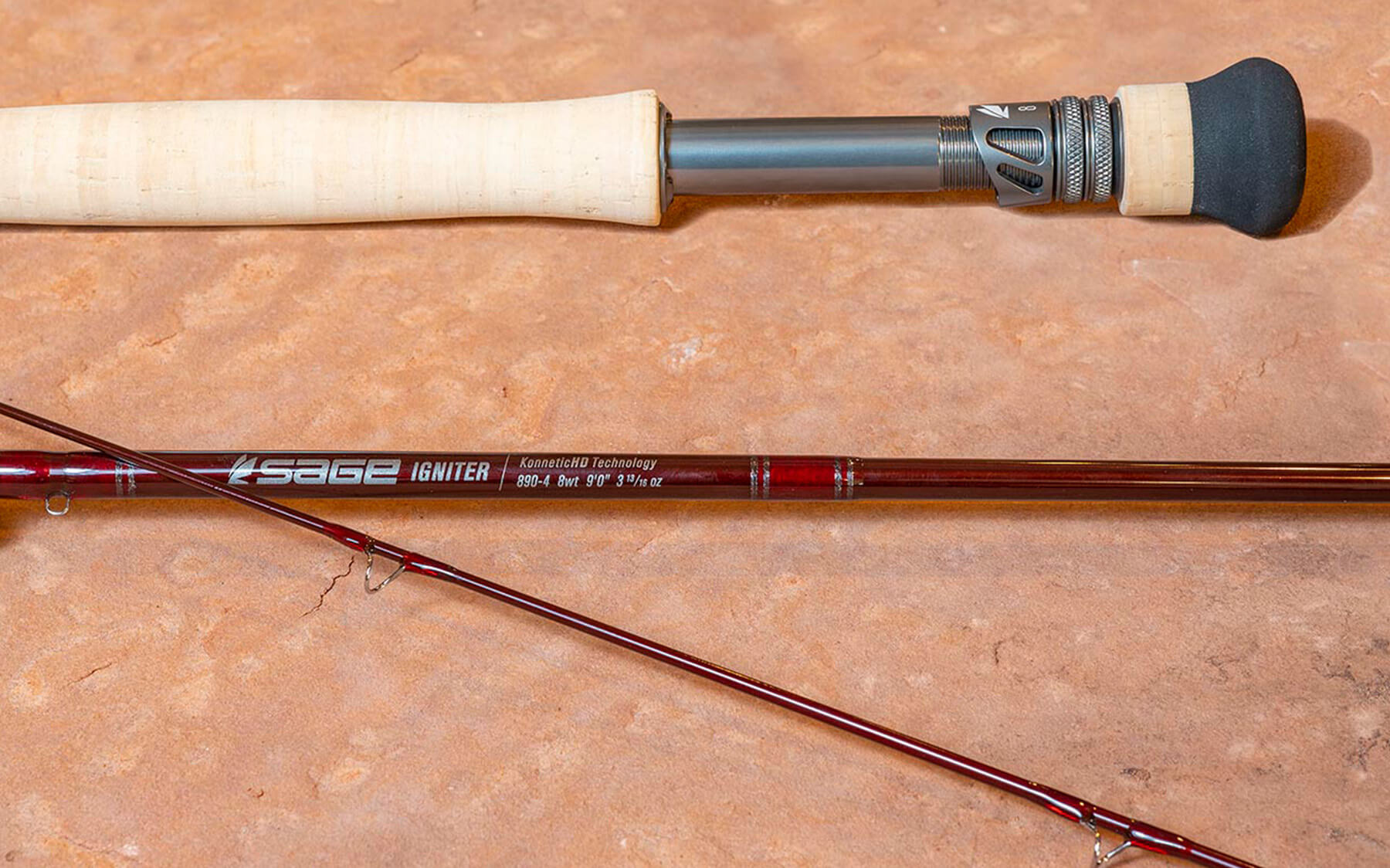 Sage  SONIC 691-4 Fly Fishing Rod 6 Weight, 9ft Fighting Butt