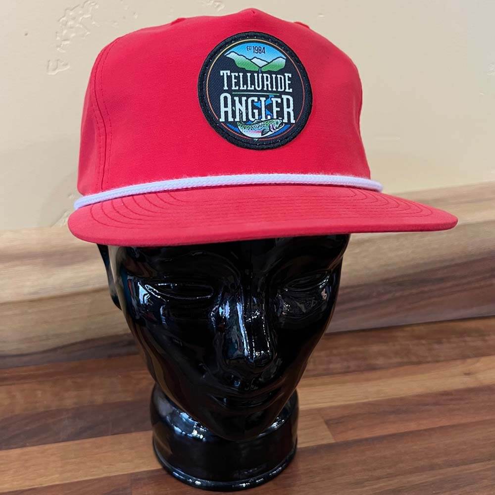 Telluride Angler Logo Hat, Nylon Red - Telluride Angler