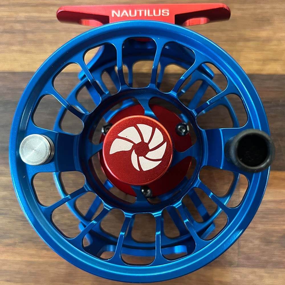 Nautilus X-Series XS Reel, Custom Colors (IN STOCK) - Blue with red parts