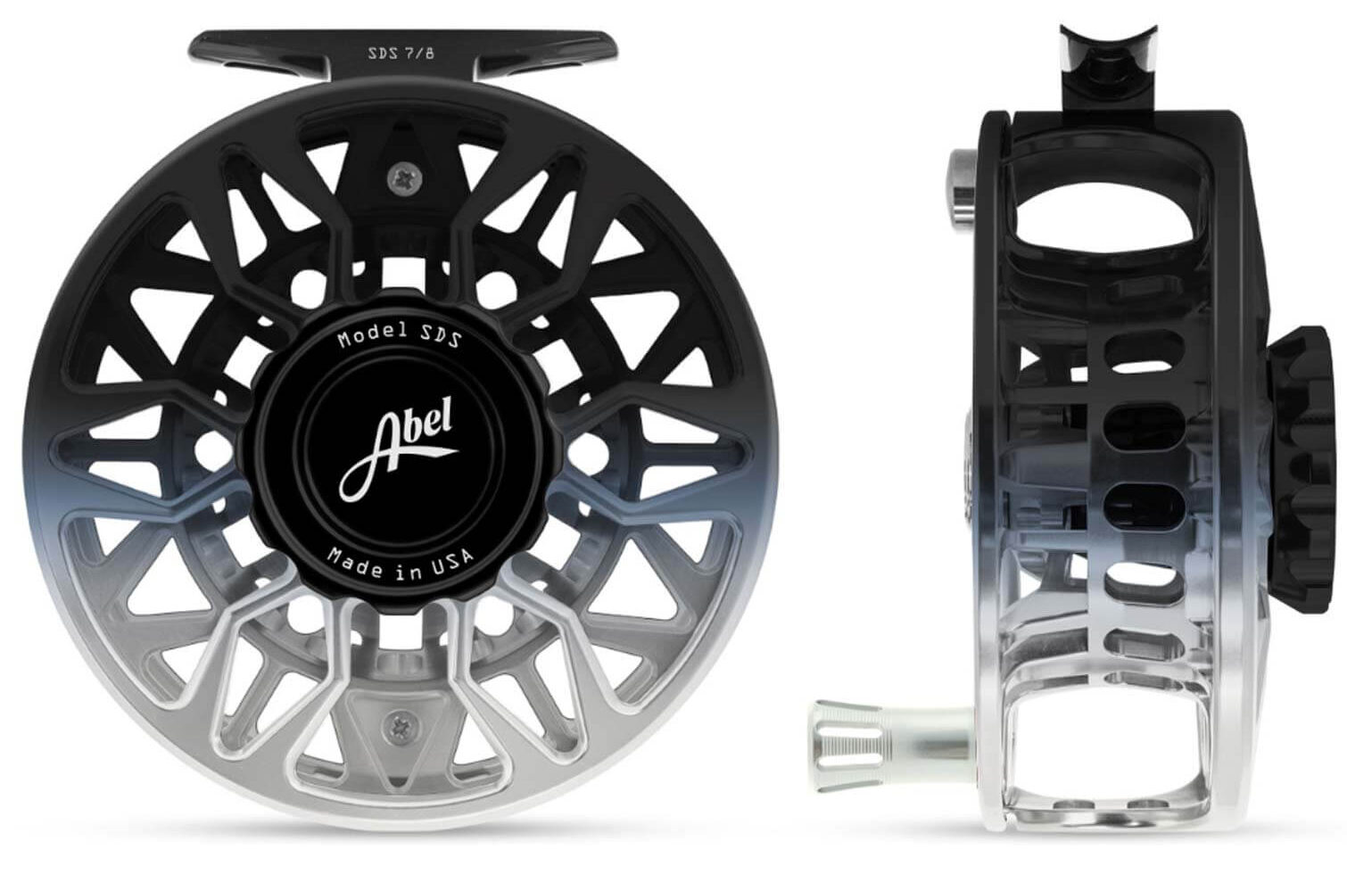 Abel SDS Reel 7/8, Black Platinum Fade (IN STOCK)