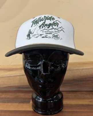 Telluride Angler Mesh Scene Hat, White/Khaki