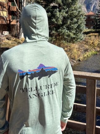 Patagonia Cap Cool Hoody Fitz Roy Trout Ellwood Green - LG