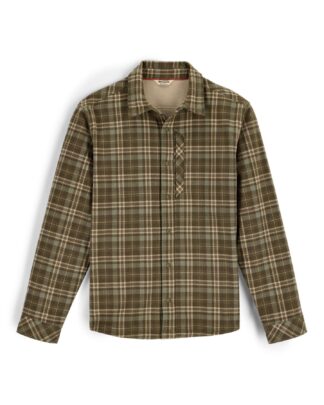 Simms Coldweather Shacket Schooner Plaid Loden