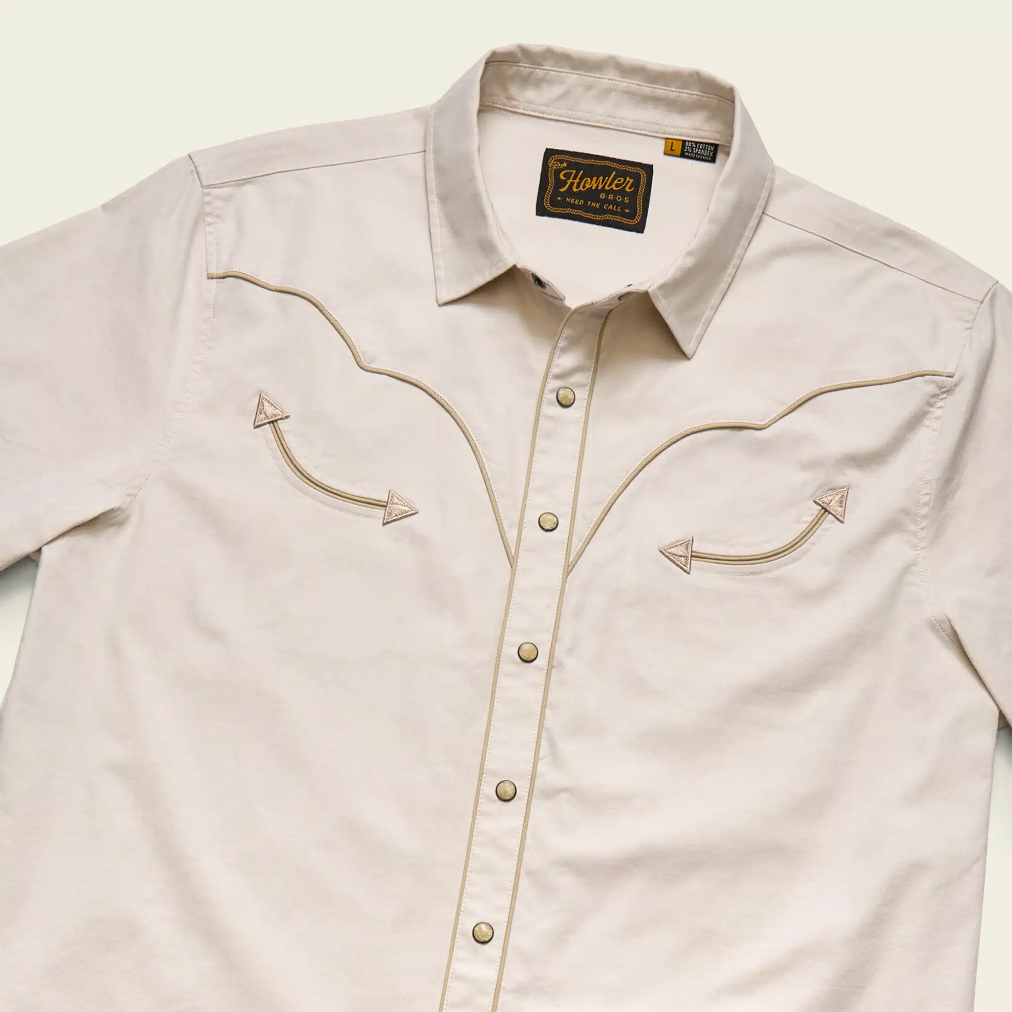 S26 SS Shirts Broncbuster Snapshirt Sand Group S26 SS Shirts Broncbuster Snapshirt Sand Angle Tan