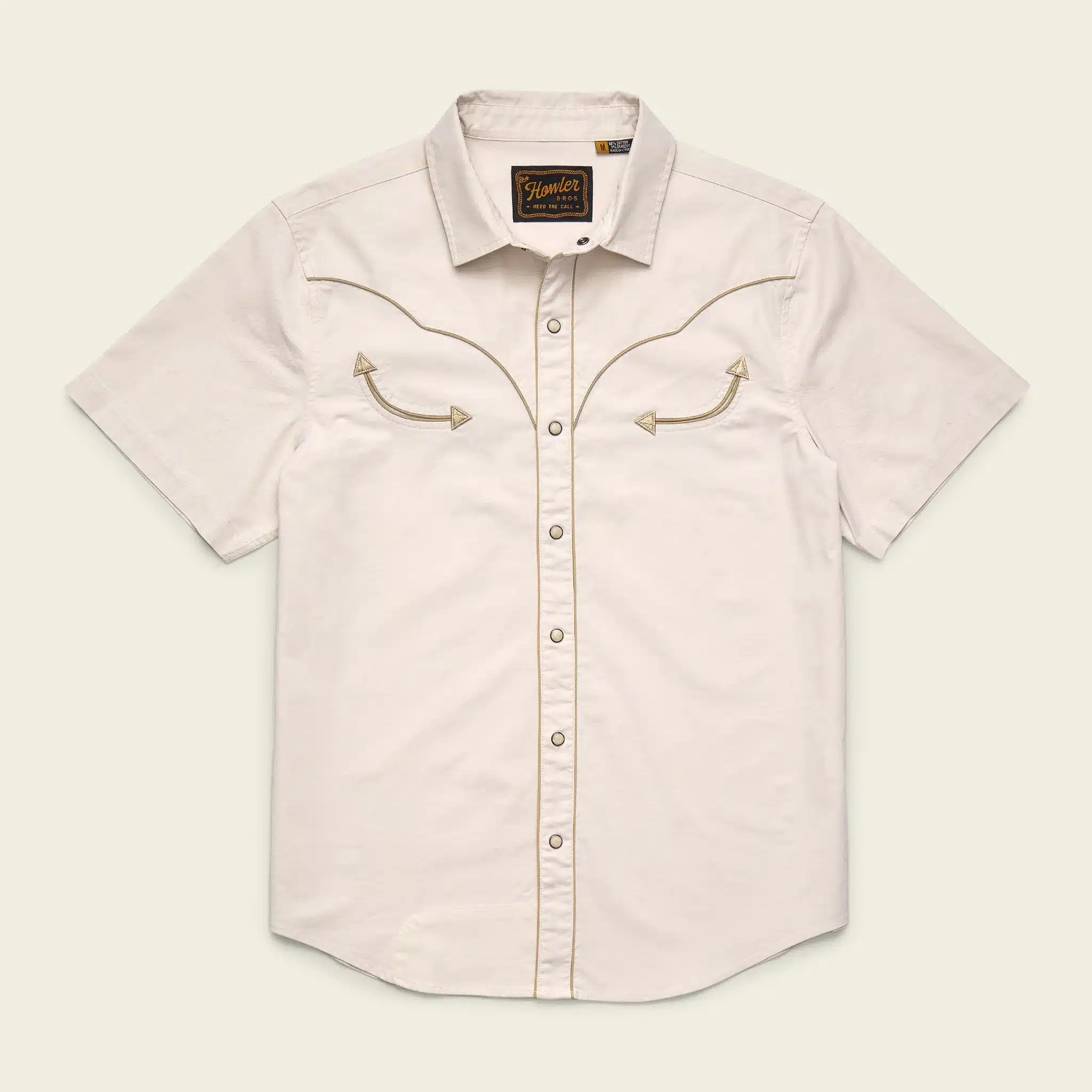 S26 SS Shirts Broncbuster Snapshirt Sand Group S26 SS Shirts Broncbuster Snapshirt Sand Flat Front Tan