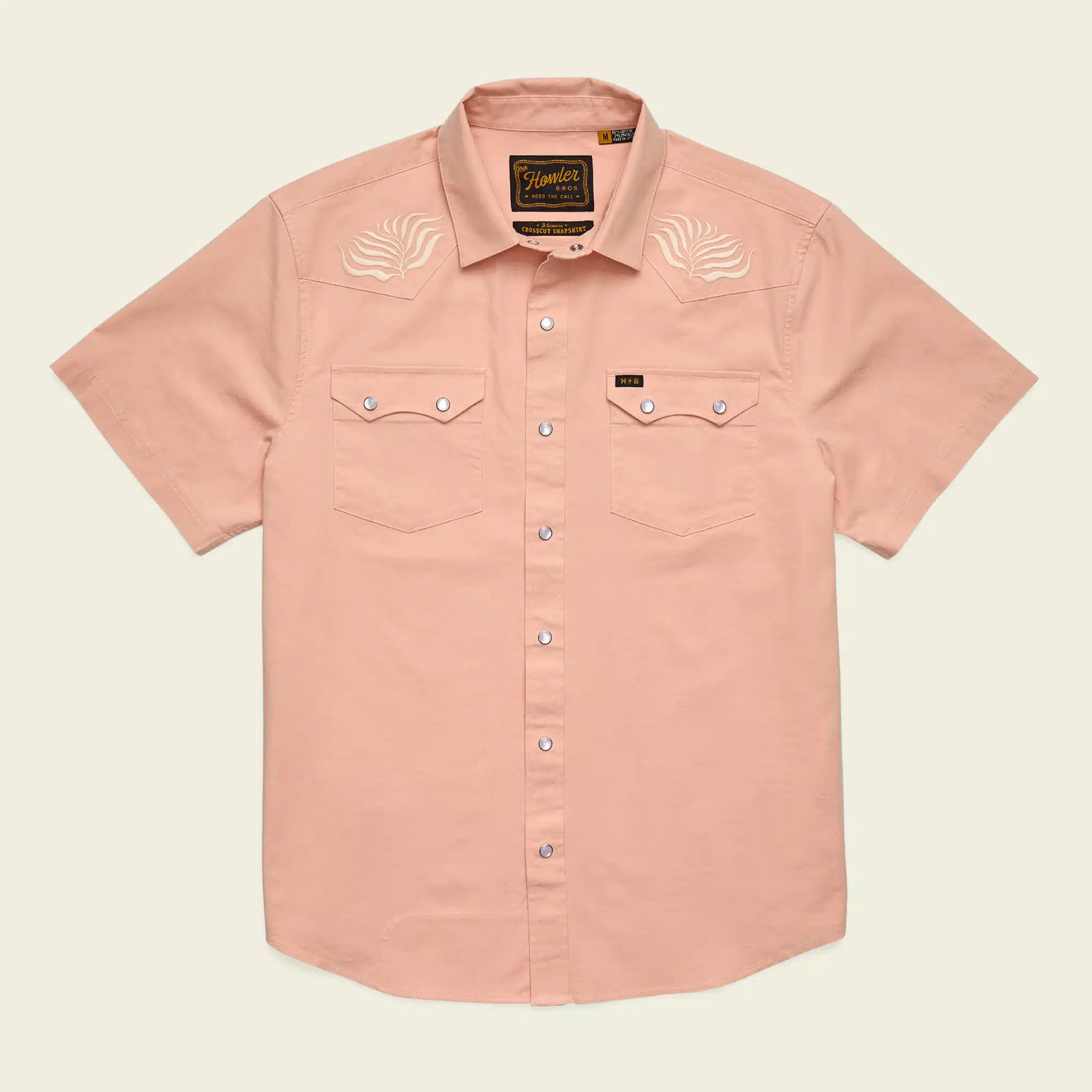 S26 SS Shirts Crosscut Deluxe Snapshirt Seagrass Coral Oxford Group S26 SS Shirts Crosscut Deluxe Snapshirt Seagrass Coral Oxford Flat Front Tan