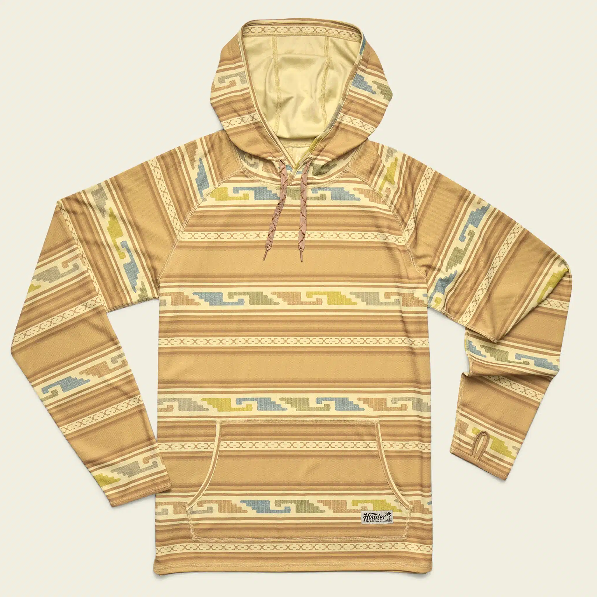 S26 LS Shirts Loggerhead Hoodie Temple Tracks Camel Flat Front Tan