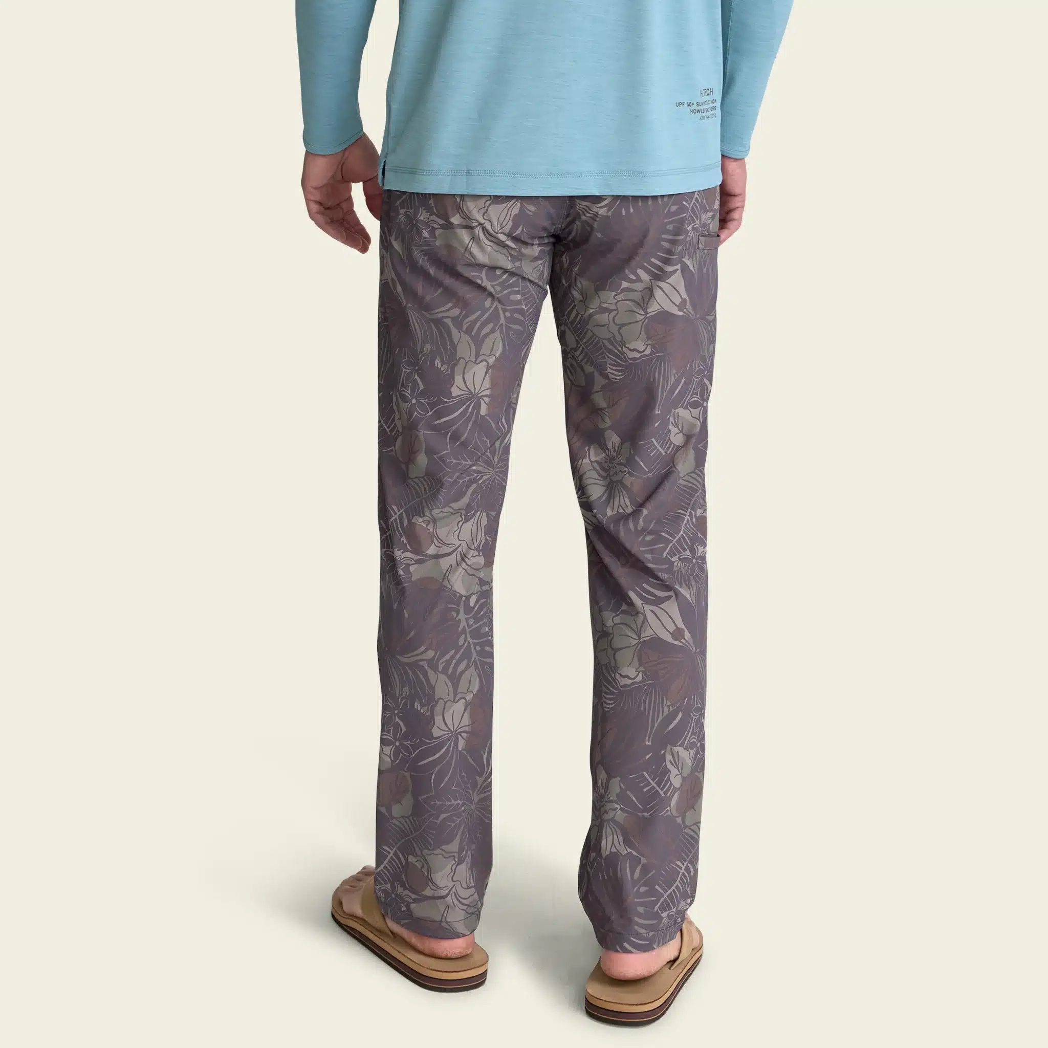 S26 Bottoms Shoalwater Tech Pants Tropical Noir Antique Black Model Back Tan