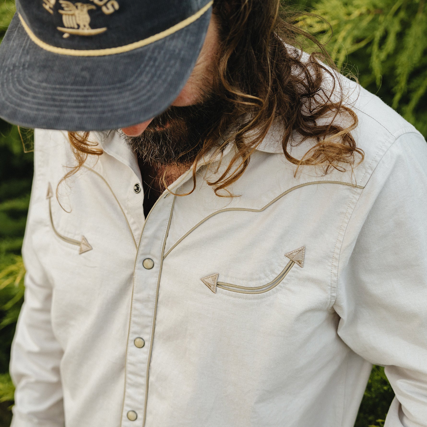F26 LS Shirts Broncbuster Longsleeve Snapshirt Prairie Dust 1 Cream