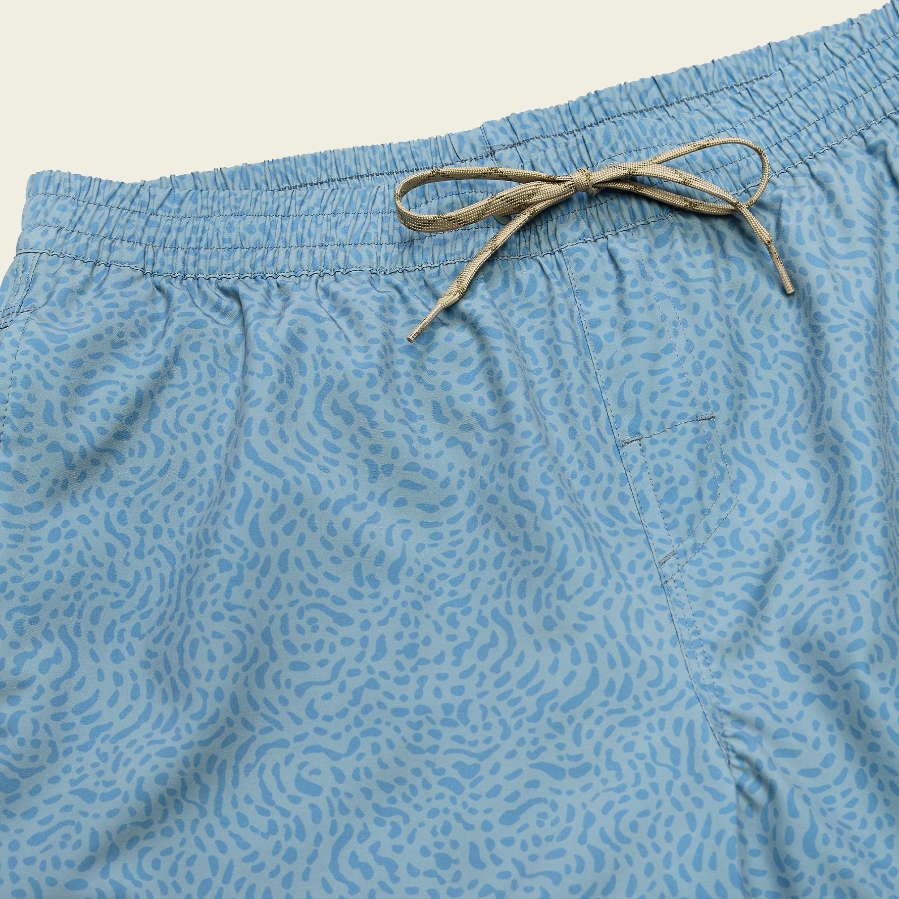 F26 Boardshorts Deep Set Boardshorts Pond Patterns Iron Blue Detail 2 Cream